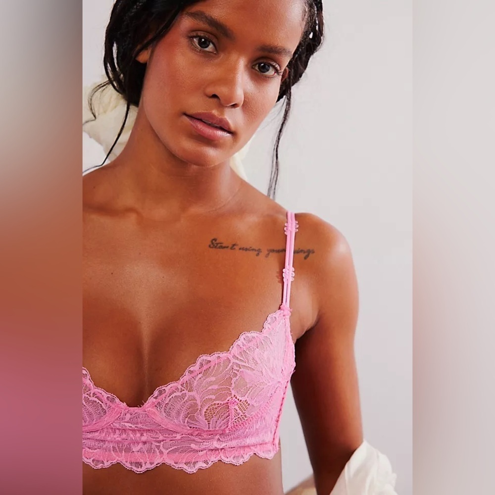 *NWOT* Free People Caught Up On You Longline Demi Bra